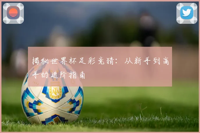 揭秘世界杯足彩竞猜：从新手到高手的进阶指南
